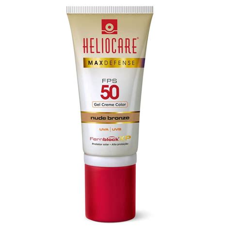 Protetor Solar Color Nude Bronze Heliocare Max Defense FPS Gel Creme G FQM MELORA
