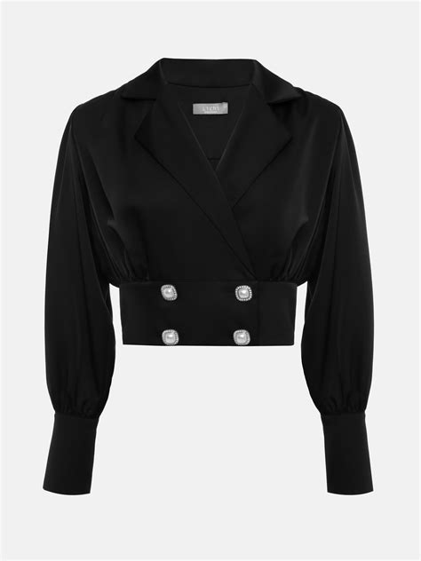 Блуза с отрезным поясом и перламутровыми пуговицами :: LICHI - Online ...