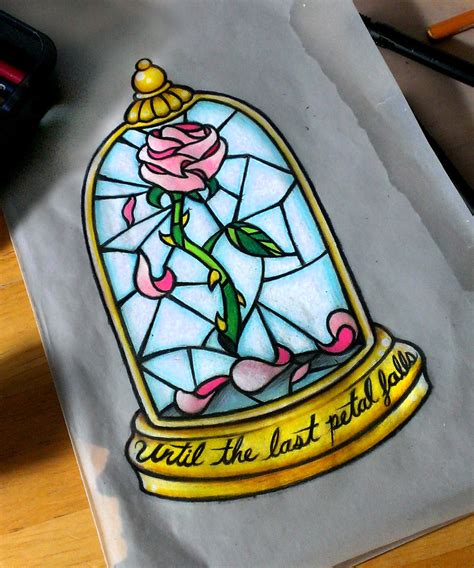 Beauty And The Beast Rose Drawing At Getdrawings Free Download