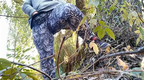 Curvy MILF With Big Belly And Huge Ass In Leggings Masturbates Outdoors PornWatchers