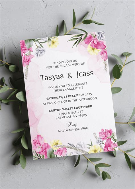 27k Free Indian Engagement Invitation Card