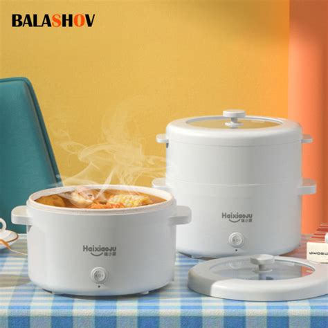 L Multi Cooker V Home Electric Cooking Machine Singledouble Layer Hot Pot Dormitory