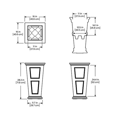 Mayne Fairfield In Tall Self Watering Espresso Polyethylene Planter