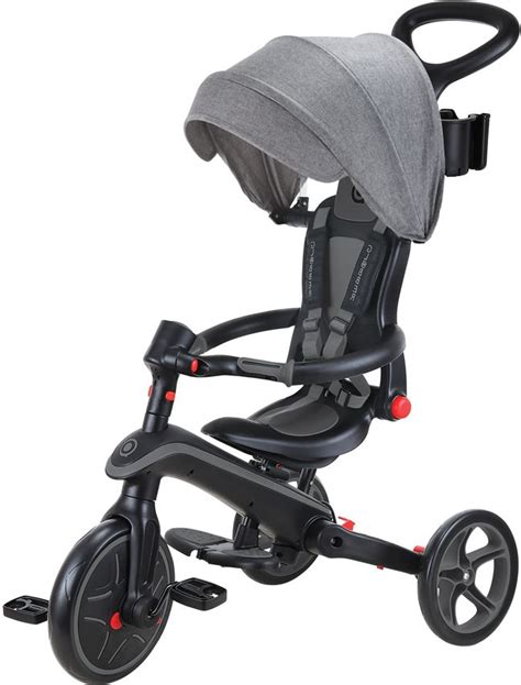 Globber Laufrad / Dreirad | Trike Explorer 4 in 1 Foldable | Black Grey