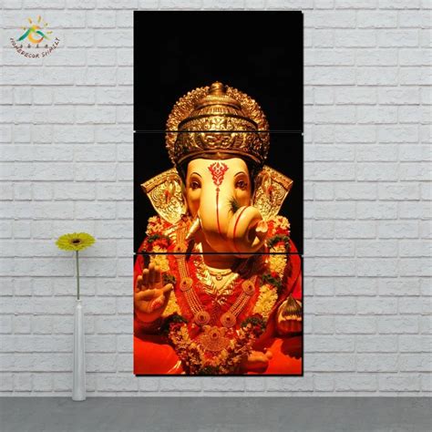 Lord Ganesh Z Ota Ciana Wydruki Artystyczne P Tno Artystyczny Obraz