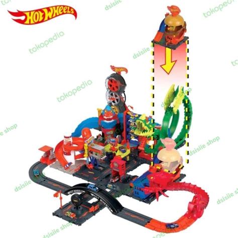 Promo Hotwheels City Downtown Car Park Parking Track Hot Wheels Diskon Di Seller Qairina