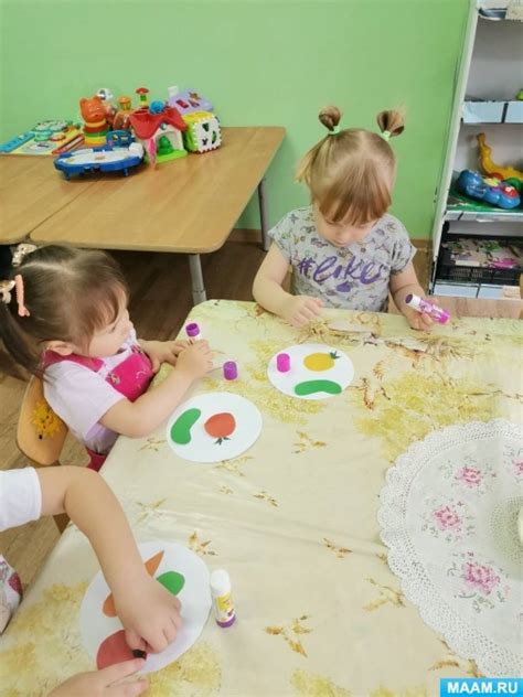 Аппликация в младшей группе «Тарелка с овощами» (7 фото). Воспитателям ...