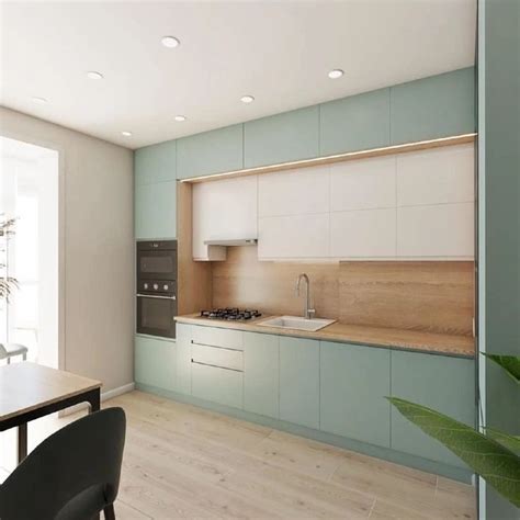 Мятная кухня | Kitchen cabinetry design, Kitchen furniture design ...