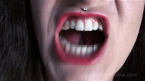 Claudia S Sharp White Teeth Up Close HD Muscle Babe Claudia Clips4sale