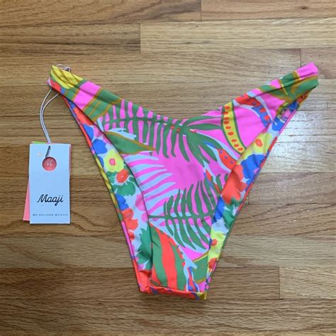 Maaji Swim Maaji Swimsuit Reversible Cheeky Cut Bikini Bottom Maaji Splendour Bottom Poshmark