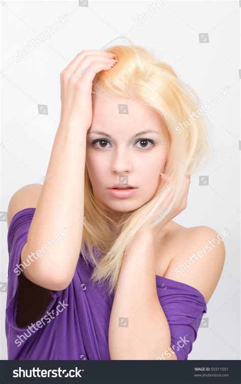 Portrait Beauty Women Naked Shoulders Stock Photo Shutterstock