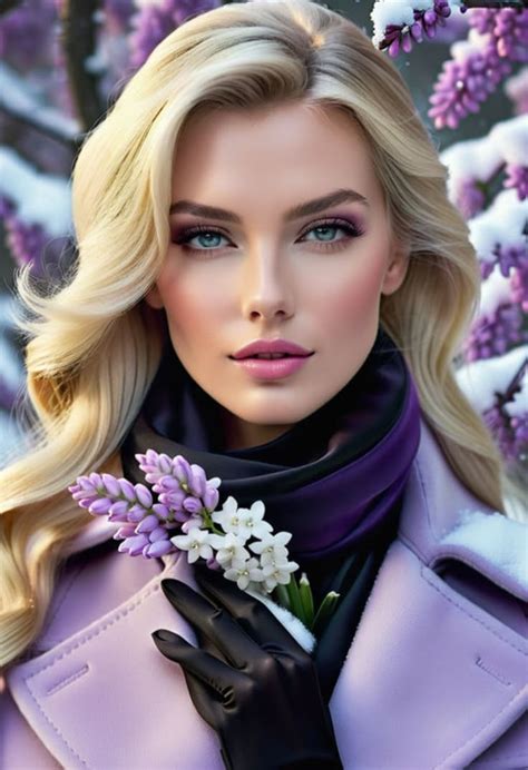 Pin by OLGA ANDRIEVSKA on ФІОЛЕТОВИЙ СТИЛЬ Perfect brunette Blonde beauty Elegant