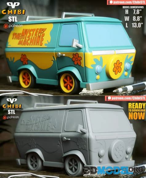 3d Model Mystery Machine Printable