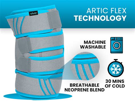 Mua Vive Knee Ice Pack Wrap Cold Hot Gel Compression Brace Heat Support Strap For Arthritis