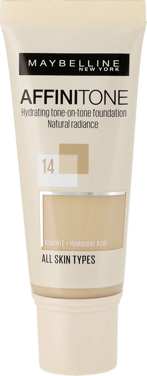 Maybelline New York Affinitone nawilżający podkład 14 Creamy Beige, 30 ...