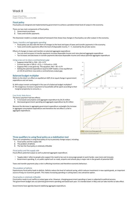 Macroeconomics 1 Study Notes | ECON1102 - Macroeconomics 1 - ANU ...