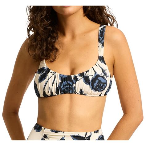 Seafolly Rococo Ruched Bralette Bikini Top Damen Versandkostenfrei Bergfreunde De