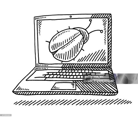 Laptop Screen Drawing