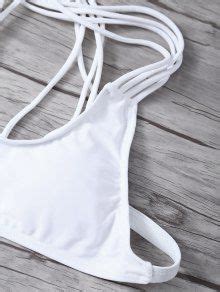 Padded Strappy Bikini In WHITE ZAFUL 2024