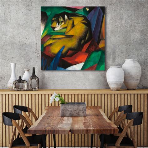 Perspections Leinwandbild The Tiger Von Franz Marc Wayfair De