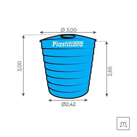 caixa dagua em fibra de vidro redonda  litros em sao leopoldo