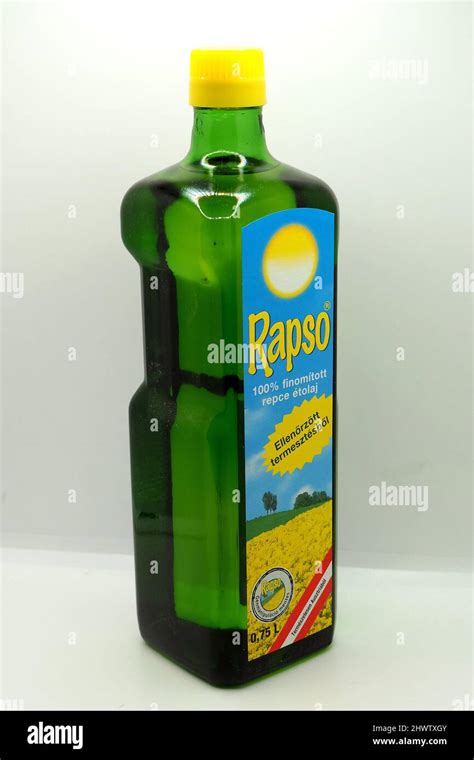 rapeseed oil, Rapsöl, repceolaj, Rapso Stock Photo - Alamy
