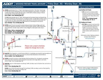 I-10 closed at times near downtown Phoenix for tunnel maintenance this ...