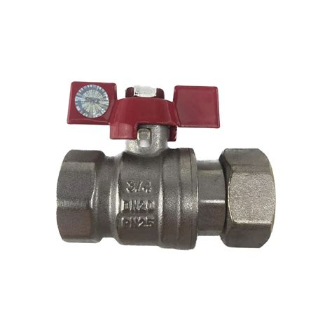 СФЕРИЧЕН КРАН ГАЙКА 3/4'' ПЕРЧАТА РЪКОХВ. И САЛНИК 7739 - #373450 - Rumik