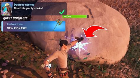 Destroy Stones Summer Escape Quests Fortnite Youtube