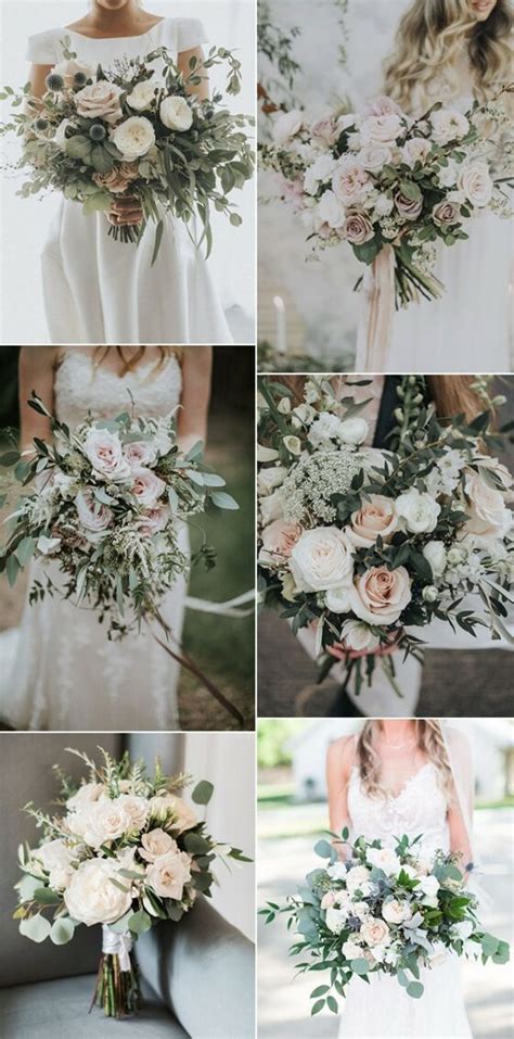 20 Gorgeous And Trendy Greenery Wedding Bouquets