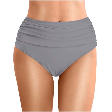 Baodann Women S Summer Solid Color Waist Length Pleated Beach Bikini With Skirt Mens Water Pants