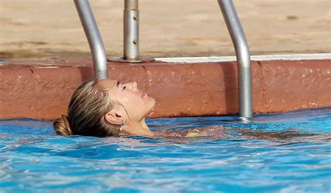 Arabella Chi In A Bikini By The Pool On Holiday In Ibiza 07 15 2021 CelebMafia