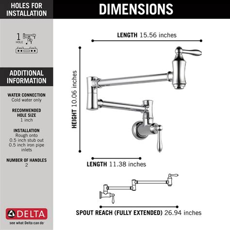 Traditional Wall Mount Pot Filler 1177lf Delta Faucet