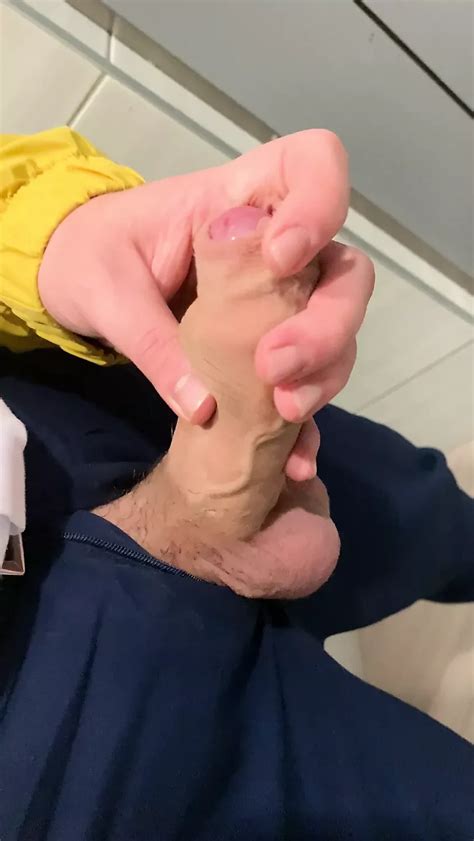 Handjob In Public Toilet Gay Man Man Porn Feat Gifted Xhamster