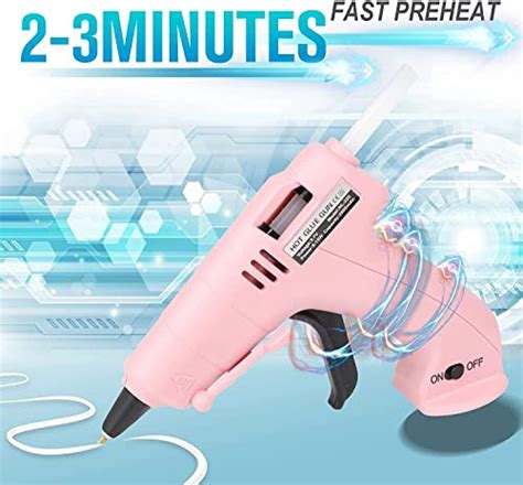 Miuxsun Cordless Hot Glue Gun Rechargeable Fast Preheating Glue Gun With Pcs Premium Glue