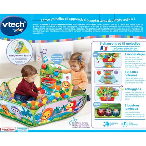 Piscine Balles Interactive Des P Tits Loulous Vtech Allo Bebe Maroc
