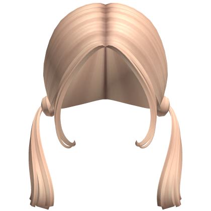 Low Chopped Blunt Pigtails In Blonde Roblox