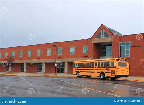 Elementary School Building Bus