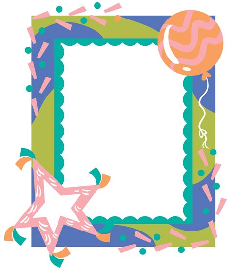 Birthday Party Borders And Frames