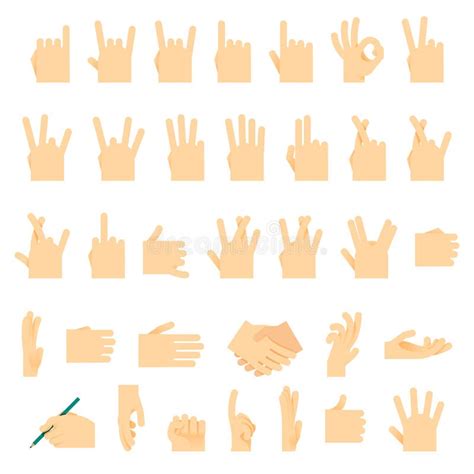 Значки и символы, запястье руки рук, показывать знаки сигналов ...