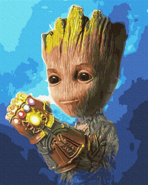 Создать мем "бейби грут, малыш грут стражи галактики 2, маленький грут ...