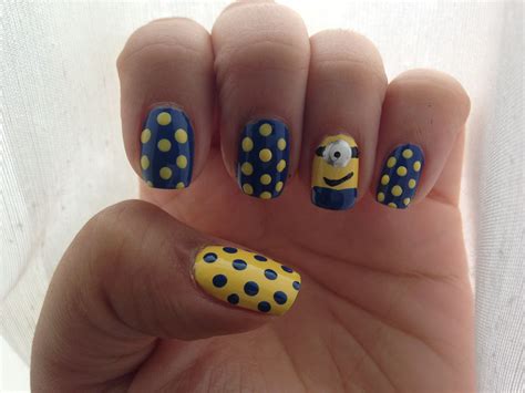 Minions Nails Minion Nails Minion Nail Art Nail Art Designs