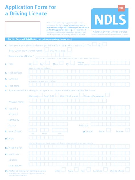 Irish Driving Licence Templates Pasaapple