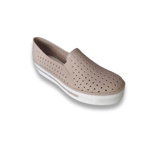 T Nis Feminino Casual Plataforma Slip Leve Confort Vel Cor Nude Tam T Nis Feminino