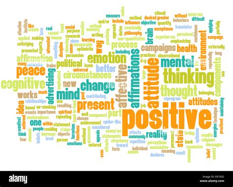 Think Positive Stock Photo Alamy