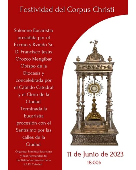 Celebración de la Festividad del Corpus Christi Federación de