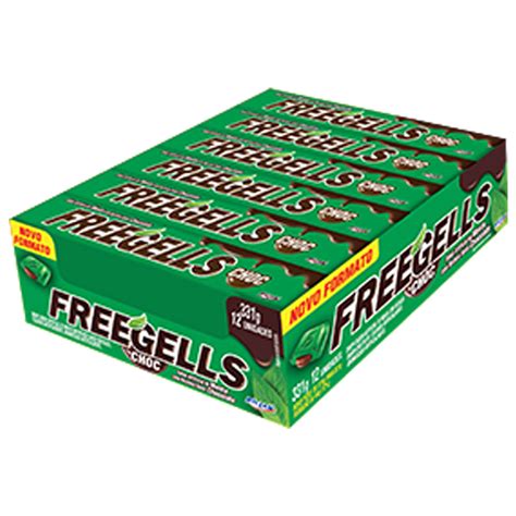 Freegells Drops Chocolate Menta c 12 Riclan Escorrega o Preço