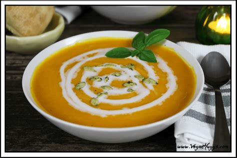 Butternut Squash Sweet Potato Soup Vegan Huggs