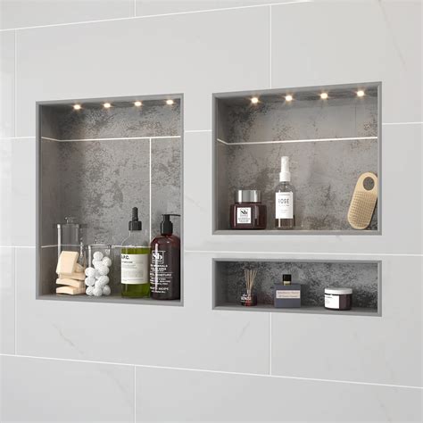 Shower Niche Recessed Shower Shelves Abs Plastic Bathroom Shower Cube