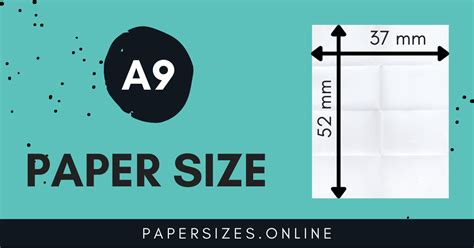 A9 Paper Size And Dimensions - Paper Sizes Online